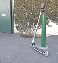 extreme scooter at rest