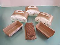 Gift Set - 3 gift boxes and tree-motif three paper bakers