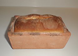 baked bread in pan