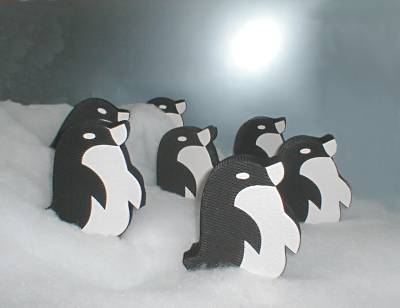 handmade penguin box hold your cookie cutters
