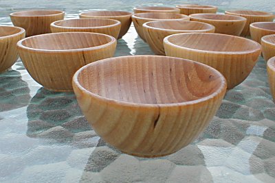 wood condiment bowls