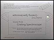 spectroscope unassembled