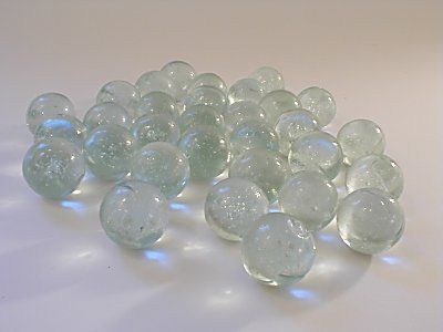 distressed glass balls