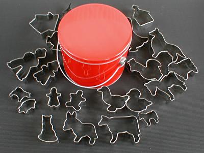 farm family and animals cookie cutter set