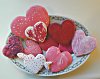Valentine hearts cookie cutter set