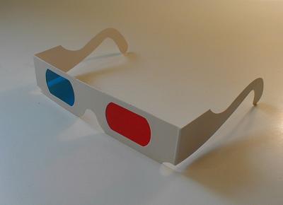 paper anaglyph glasses